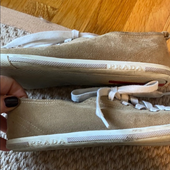 Prada tan suede sneakers - Picture 6 of 6